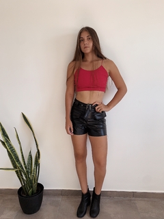 Short Cuerina Cargo en internet