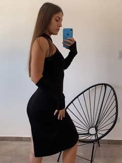 Vestido Irregular Con Mangas en internet