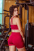 Short Slim Fit Be Strong Marsala
