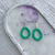 Aretes con perlas pueñas