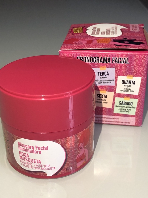 Máscara facial rosa mosqueta - Super Poderes