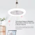 Lâmpada Com Ventilador Luz De Teto Com Controle Ultra Silencioso Led 30w - Belle Boutique