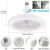 Imagem do Lâmpada Com Ventilador Luz De Teto Com Controle Ultra Silencioso Led 30w