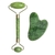 Massageador Rolo Pedra de Jade + Placa Gua Sha