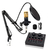 Microfone Condensador, Kit Microfone Condensador com Placa de Som e Braço Articulado