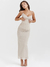 Mozision-Vestido Maxi elegante de cinta de espaguete - Belle Boutique