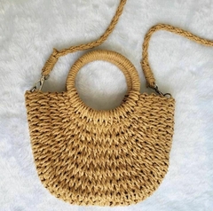 Bolsa De Praia Feminina - Bolsa De Mão De Palha Com Forro Interno na internet