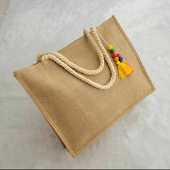Bolsa De Praia Com Penduricalho Espaçosa Ultra Resistente 100% Ecológica na internet