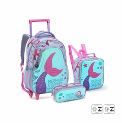 KIT ESCOLAR INFANTIL FEMININO DA SEREIA