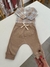 Conjunto body xadrez com bolsinho