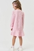 Vestido Kukiê manga longa em malha tweed - comprar online