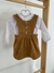 Conjunto salopete e bata