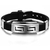Punk Pulseira De Silicone De Borracha Para Homens, Pulseiras De Aço Inoxidável na internet