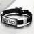 Punk Pulseira De Silicone De Borracha Para Homens, Pulseiras De Aço Inoxidável