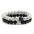 2 pcs/set talão pulseira natural tigre pedra charme ônix frisado casal distân na internet