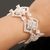 925 Prata Charme Pulseiras Para Mulheres, AAAAA Pulseira De Cristal De Zircão, - loja online