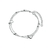 Ventfille-Prata Pulseira Coração Duplo Amor para o Sexo Feminino, Contas Ocas - comprar online