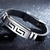 Punk Pulseira De Silicone De Borracha Para Homens, Pulseiras De Aço Inoxidável - loja online