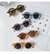 Cartoon Bear Shape Round Sunglasses for Children, Cute Leopard, Double Color, Cl - loja online