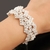 925 Prata Charme Pulseiras Para Mulheres, AAAAA Pulseira De Cristal De Zircão,