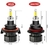 Lâmpada de nevoeiro do farol do carro LED, 360 Canbus, 9012, HIR2, H7, H1, H3, na internet