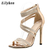Eilyken-salto alto cristal diamante estilo na internet