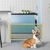 Portable Folding respirável Mesh Pet Fence, Pet Barreira Cercas, Dog Gate Separ - comprar online