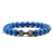 Imagem do Ágata Matte Haltere Charm Bracelet, Pulseira de Contas Masculinas, Preto Natura