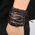 Moda pulseira viking pulseira para homens mão pulseiras tecido crânio mão jó
