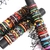 Atacado 10/20/30/50/100 pçs/lote pulseiras de couro vintage para mulheres estil na internet
