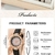Relógio de quartzo flor preta feminino, conjunto de pulseiras delicadas, strass - Casa Xique Xique