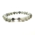 Ágata Matte Haltere Charm Bracelet, Pulseira de Contas Masculinas, Preto Natura - Casa Xique Xique
