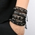 Moda pulseira viking pulseira para homens mão pulseiras tecido crânio mão jó na internet