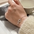 Ventfille-Prata Pulseira Coração Duplo Amor para o Sexo Feminino, Contas Ocas - loja online