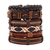 Moda pulseira viking pulseira para homens mão pulseiras tecido crânio mão jó - loja online