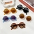 Cartoon Bear Shape Round Sunglasses for Children, Cute Leopard, Double Color, Cl