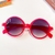 Imagem do Cartoon Bear Shape Round Sunglasses for Children, Cute Leopard, Double Color, Cl