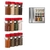 Wall-mounted Spice Bottle Holder, Plastic Adhesive Clip, Cabinet Organizer, Door na internet