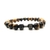 Ágata Matte Haltere Charm Bracelet, Pulseira de Contas Masculinas, Preto Natura na internet