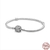 925 Sterling Silver Pulseira em Forma de Coração, adequado para Pandora, Bucke na internet
