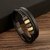 Pulseira de couro de alta qualidade dos homens clássico moda tigre olho frisado na internet