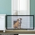 Portable Folding respirável Mesh Pet Fence, Pet Barreira Cercas, Dog Gate Separ - Casa Xique Xique