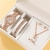 6PCS Set Luxury Watch Mulheres Anel Colar Brincos Rhinestone Moda Relógio de pu - comprar online