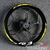 Motocicleta Logo Wheel Hub Waterproof High Reflective Rim Adesivos, Decalque dia - loja online