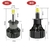 Lâmpada de nevoeiro do farol do carro LED, 360 Canbus, 9012, HIR2, H7, H1, H3, - Casa Xique Xique