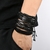 Moda pulseira viking pulseira para homens mão pulseiras tecido crânio mão jó na internet