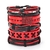 Moda pulseira viking pulseira para homens mão pulseiras tecido crânio mão jó