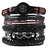 Moda pulseira viking pulseira para homens mão pulseiras tecido crânio mão jó na internet