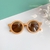 Cartoon Bear Shape Round Sunglasses for Children, Cute Leopard, Double Color, Cl - loja online