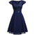 Vestido de renda retrô com decote em v feminino, - loja online